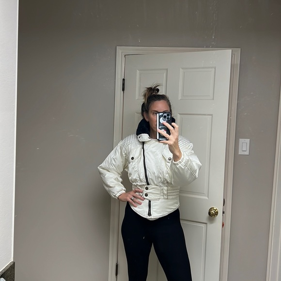 Vintage black and white Ossi ski coat - Picture 2 of 8
